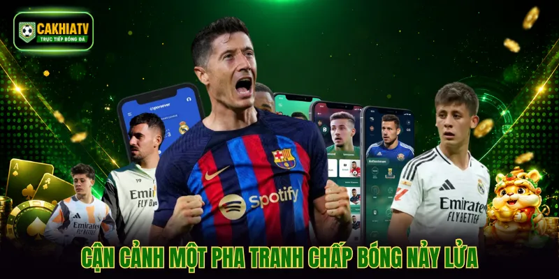 Cận cảnh một pha tranh chấp bóng nảy lửa